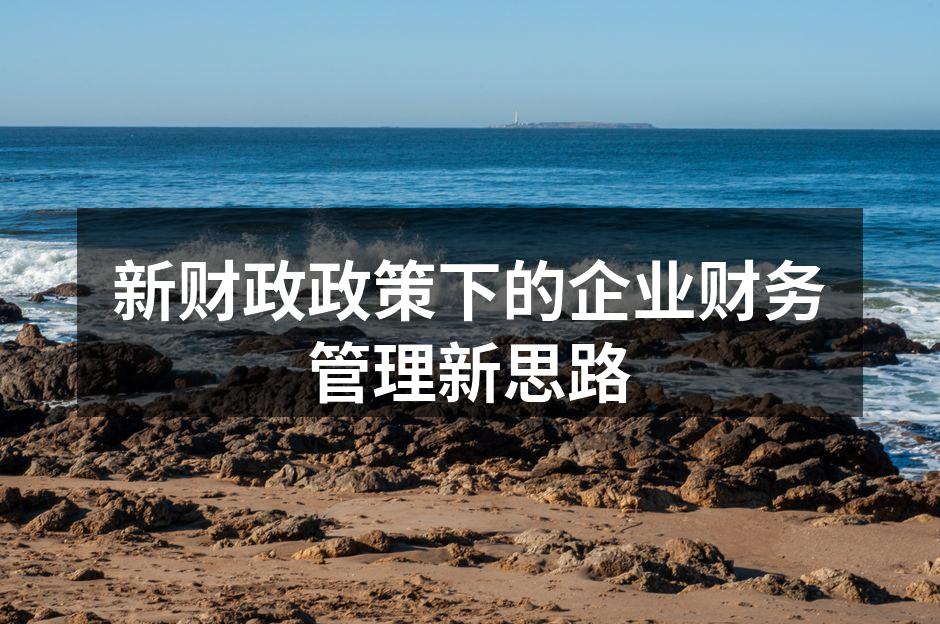 新财政政策下的企业财务管理新思路